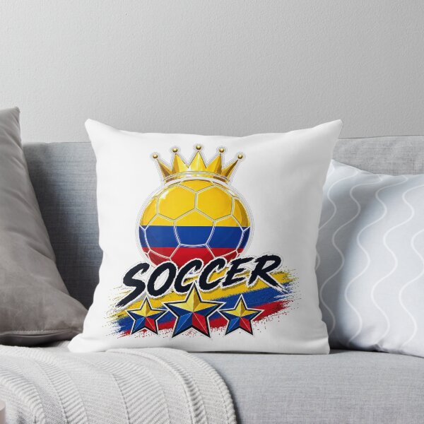 Item preview, Vintage Columbia flag Crowned Soccer Ball designed and sold by QuiteOrbit.