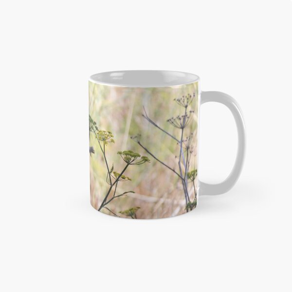 Item preview, Song Sparrow Perched Among Wild Fennel Stems in Dry Meadow, Small Brown Bird Close-Up designed and sold by Nmallia.
