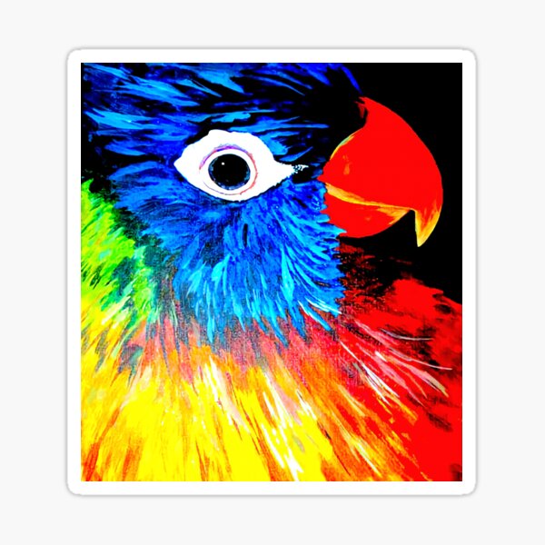 Item preview, Rainbow Lorikeet designed and sold by Fayes4Art.