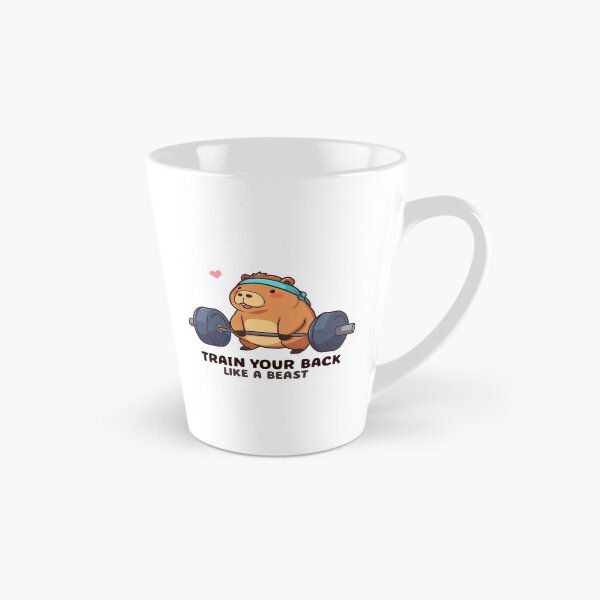Item preview, Train Your Back Like a Beast – Capybara Deadlift Gym Meme designed and sold by Sparkofart07.