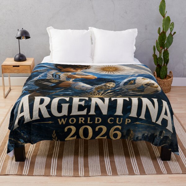 Artikelvorschau, Argentinien Weltmeisterschaft 2026 entworfen und verkauft von Kirrindy Designs.