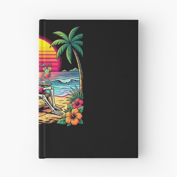 Item preview, Funny Skeleton Relaxing On Tropical Beach Summer Vacation designed and sold by Littermin.