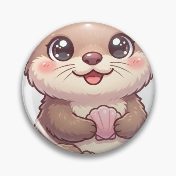 Item preview, Cute Baby Otter Kawaii Sticker designed and sold by sumeetkaliya.