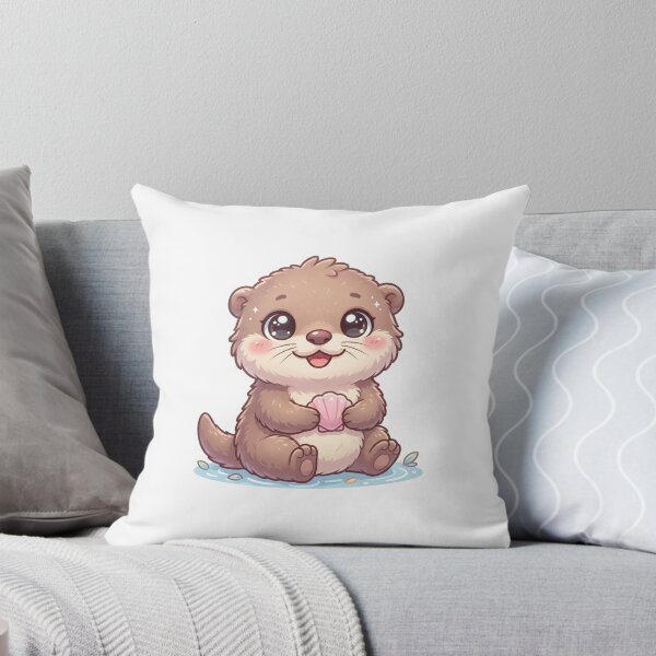 Item preview, Cute Baby Otter Kawaii Sticker designed and sold by sumeetkaliya.