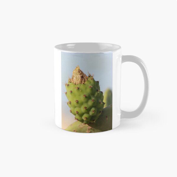 Item preview, Close-Up Prickly Pear Cactus Bud On Green Opuntia Pad With Texture And Spines designed and sold by Nmallia.