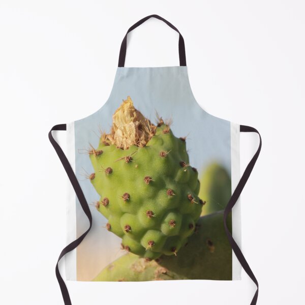 Item preview, Close-Up Prickly Pear Cactus Bud On Green Opuntia Pad With Texture And Spines designed and sold by Nmallia.