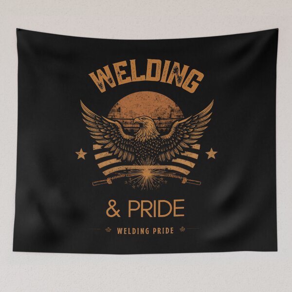 Item preview, Welding And Pride Patriotic Welder American Flag designed and sold by LabCore.