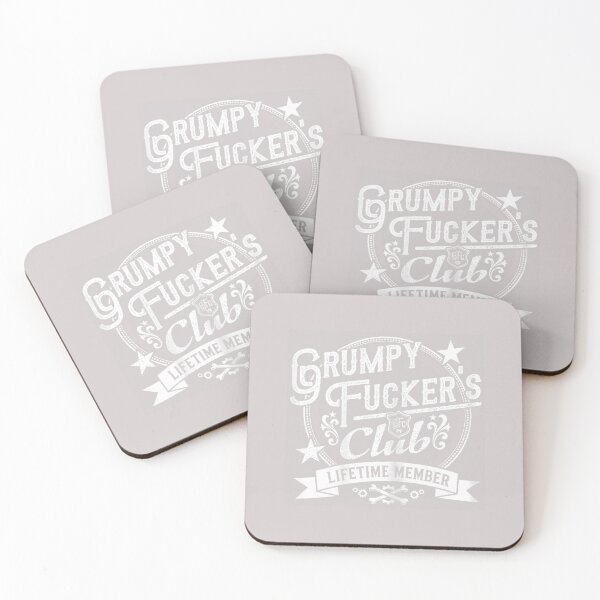 Item preview, Funny Grumpy Fuckers Club Lifetime Member Sarcastic designed and sold by MabelWells.