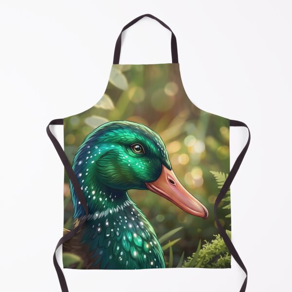 Item preview, The Emerald Mallard in the Sunlit Ferns designed and sold by henkephotoart.