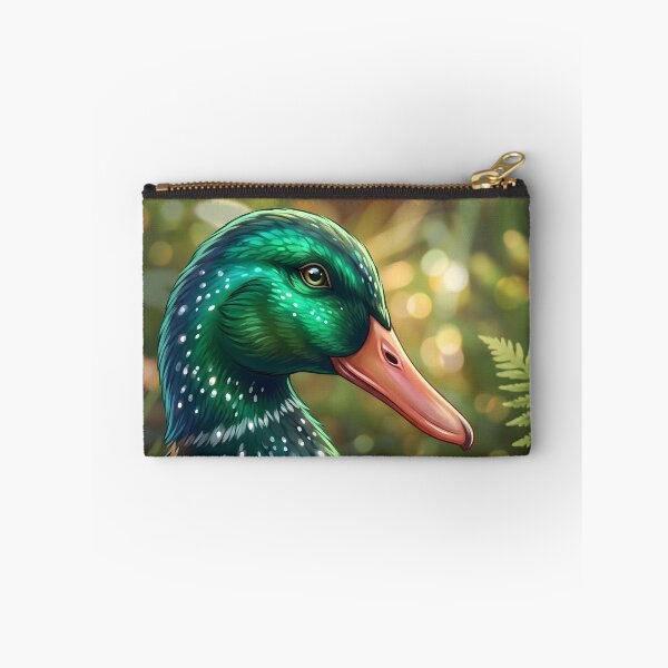 Item preview, The Emerald Mallard in the Sunlit Ferns designed and sold by henkephotoart.