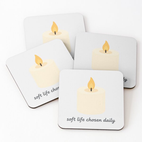 Item preview, Soft Life Chosen Daily – Inspirational Wellness Typography Art designed and sold by CosmicQuietLab.