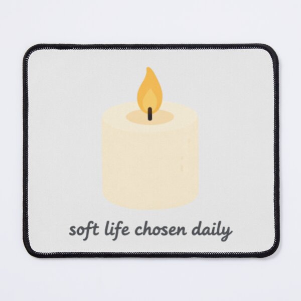 Item preview, Soft Life Chosen Daily – Inspirational Wellness Typography Art designed and sold by CosmicQuietLab.