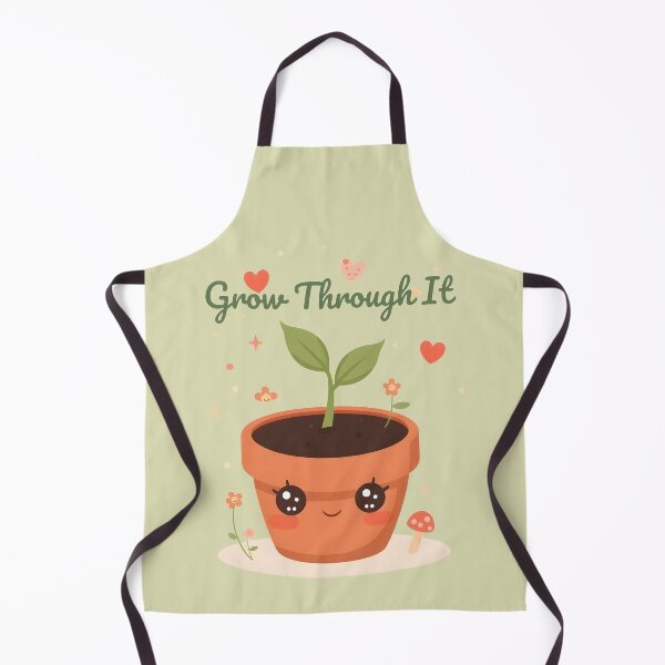 Item preview, Grow Through It Kawaii Plant Lover Gift designed and sold by KooksStudio.