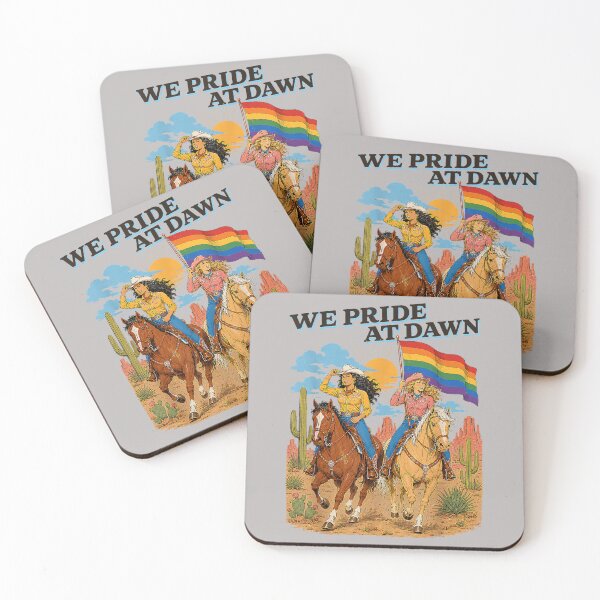 Item preview, Funny Lesbian Cowgirl We Pride at Dawn Queer Western LGBTQ designed and sold by mjohnson9.