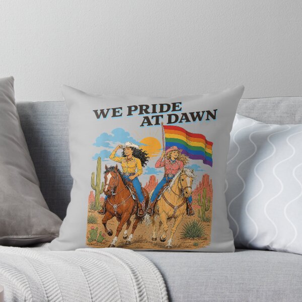 Item preview, Funny Lesbian Cowgirl We Pride at Dawn Queer Western LGBTQ designed and sold by mjohnson9.
