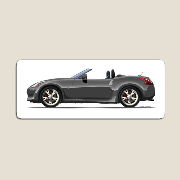 Item preview, NISSAN 370Z ROADSTER 2014 GREY designed and sold by Grubby Fingers Aircraft Illustration.
