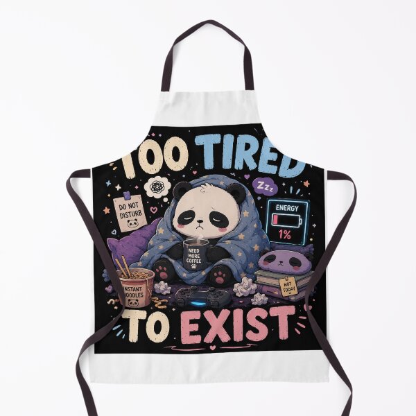 Item preview, Too Tired To Exist Panda Design designed and sold by ZovLane.