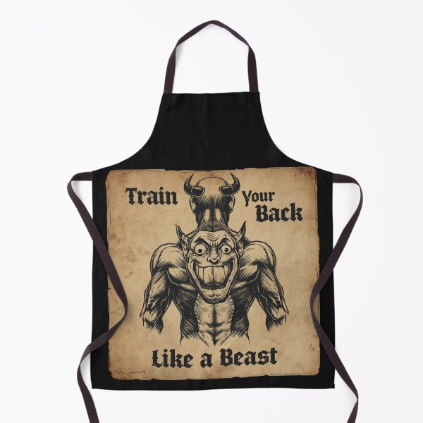 Item preview, Train Your Back Like a Beast | Demon Back Anatomy Metal Gym Design designed and sold by Sparkofart07.