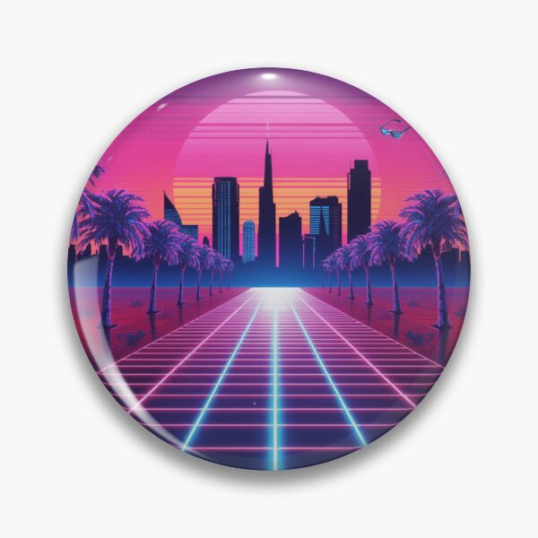 Item preview, Synthwave Vaporwave Sunset Design designed and sold by Larams Studio.