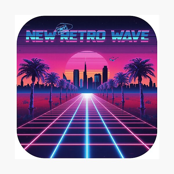 Item preview, Synthwave Vaporwave Sunset Design designed and sold by Larams Studio.