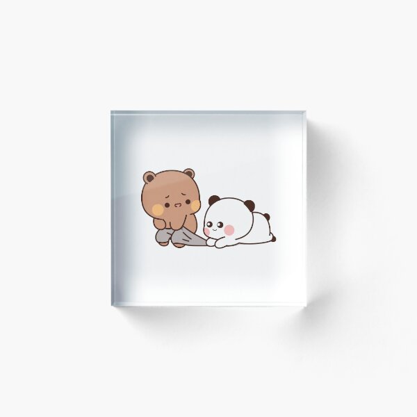 Item preview, Bubu Dudu Cute Bear Panda Funny Sticker designed and sold by Tom-Riley.