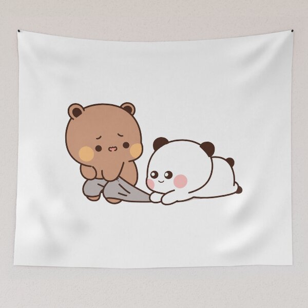 Item preview, Bubu Dudu Cute Bear Panda Funny Sticker designed and sold by Tom-Riley.
