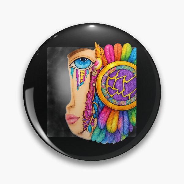 Item preview, Rainbow Dream Eye Psychedelic Art | Colorful Boho Face Apparel Design designed and sold by Ashes to Artistry.