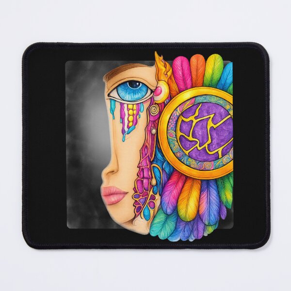 Item preview, Rainbow Dream Eye Psychedelic Art | Colorful Boho Face Apparel Design designed and sold by Ashes to Artistry.