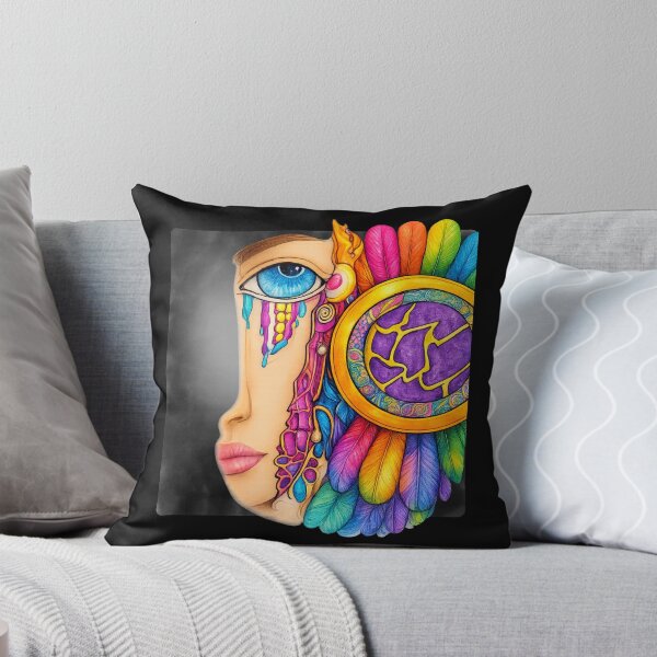 Item preview, Rainbow Dream Eye Psychedelic Art | Colorful Boho Face Apparel Design designed and sold by Ashes to Artistry.
