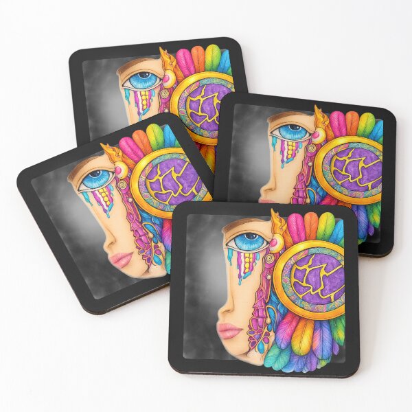 Item preview, Rainbow Dream Eye Psychedelic Art | Colorful Boho Face Apparel Design designed and sold by Ashes to Artistry.