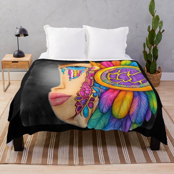 Item preview, Rainbow Dream Eye Psychedelic Art | Colorful Boho Face Apparel Design designed and sold by Ashes to Artistry.
