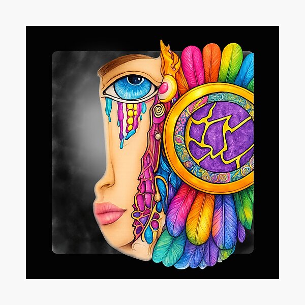 Item preview, Rainbow Dream Eye Psychedelic Art | Colorful Boho Face Apparel Design designed and sold by Ashes to Artistry.