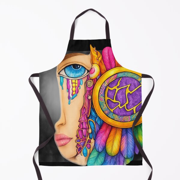 Item preview, Rainbow Dream Eye Psychedelic Art | Colorful Boho Face Apparel Design designed and sold by Ashes to Artistry.