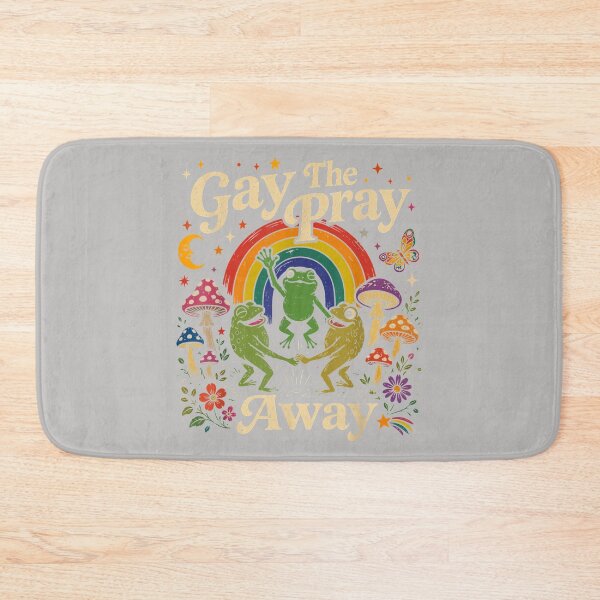 Item preview, Gay The Pray Away Rainbow Funny Meme Frogs LGBT Pride LGBTQ designed and sold by MabelWells.