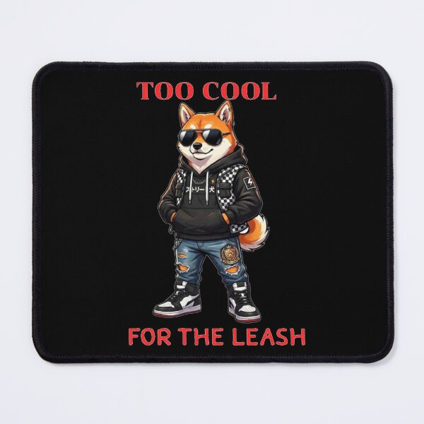 Item preview, Too Cool For The Leash Hip Hop Shiba Inu Dog Streetwear designed and sold by ChaEmm_Studio.