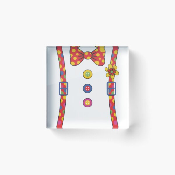 Item preview, Clown Suit Costume Illustration — Playful Polka Dot Bow Tie & Suspenders Design designed and sold by Colorful-Garden.