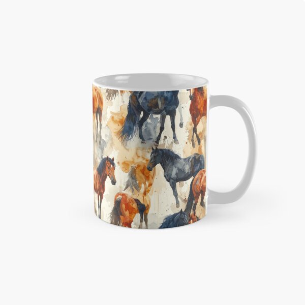 Item preview, Wild Horses Watercolor Abstract Pattern designed and sold by thelivingrp.