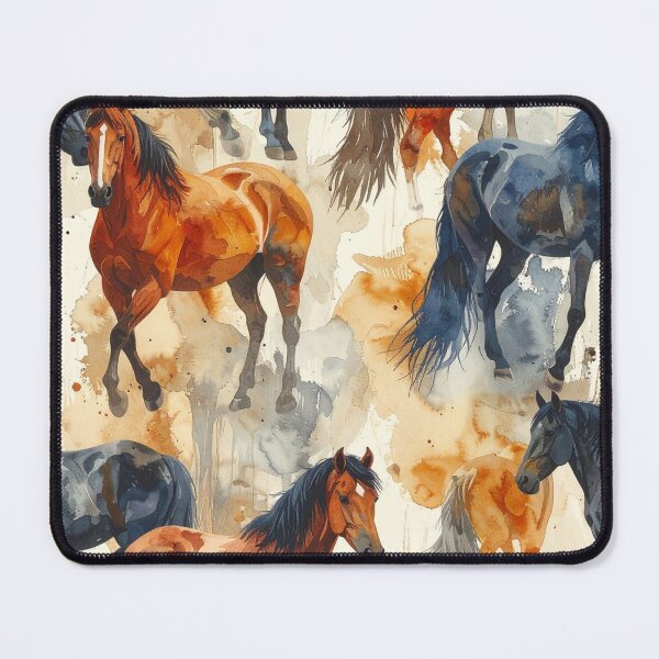 Item preview, Wild Horses Watercolor Abstract Pattern designed and sold by thelivingrp.