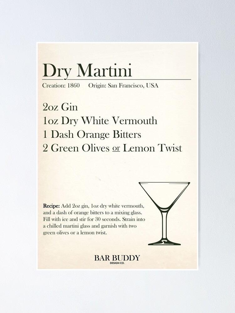 Engraved Dirty Martini Classic Martini Glass