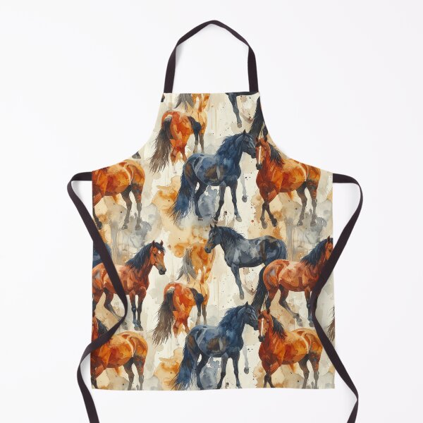 Item preview, Wild Horses Watercolor Abstract Pattern designed and sold by thelivingrp.