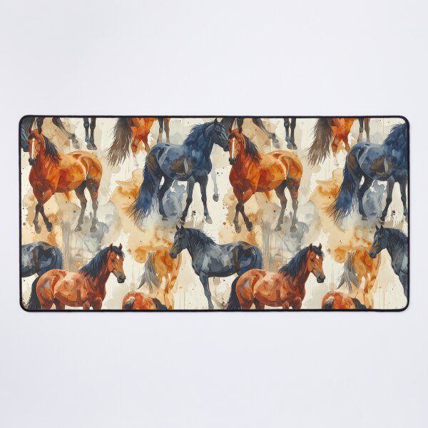 Item preview, Wild Horses Watercolor Abstract Pattern designed and sold by thelivingrp.