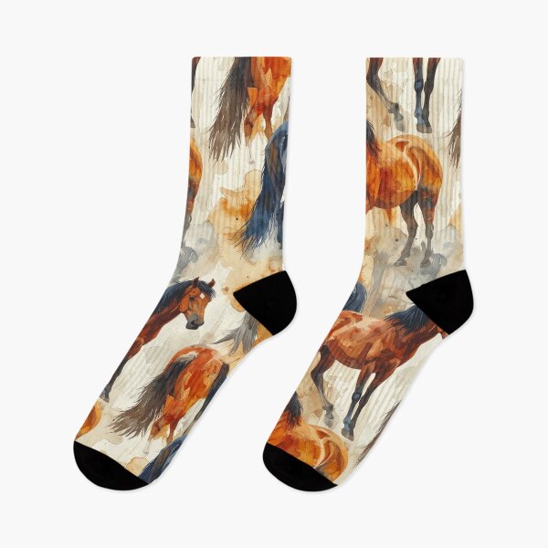 Item preview, Wild Horses Watercolor Abstract Pattern designed and sold by thelivingrp.