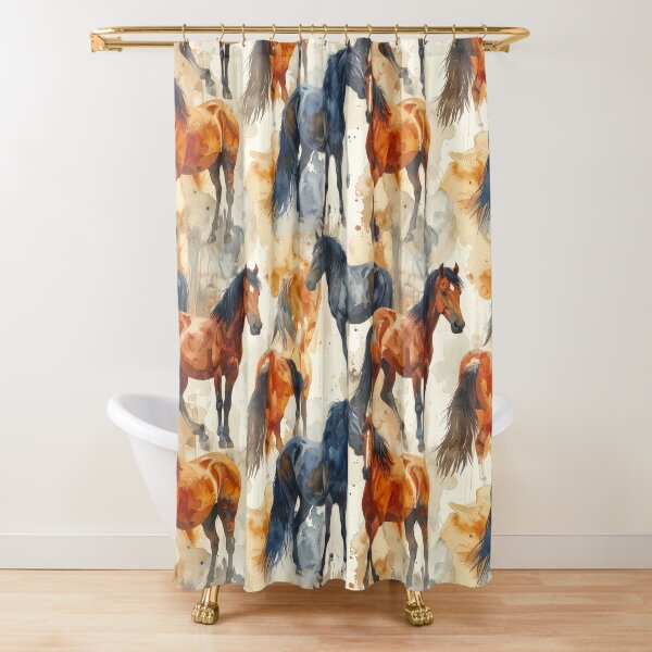 Item preview, Wild Horses Watercolor Abstract Pattern designed and sold by thelivingrp.