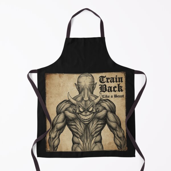 Item preview, Train Your Back Like a Beast | Demon Back Anatomy Metal Gym Design designed and sold by Sparkofart07.