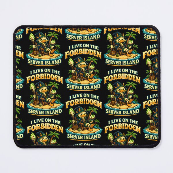 Item preview, I Live On The Forbidden Server Island Funny Duck Design designed and sold by TeeTimeTreasure.