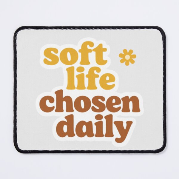 Item preview, Soft Life Chosen Daily – Calm Healing Affirmation Typography Design designed and sold by CosmicQuietLab.