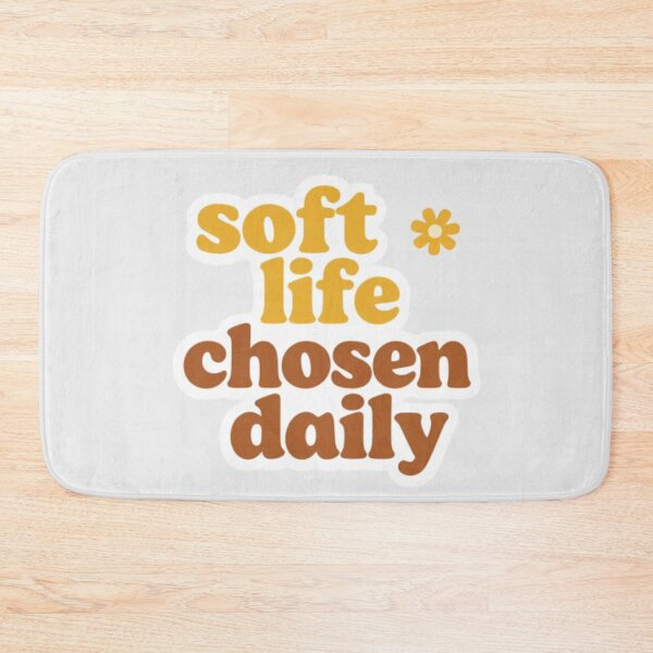Item preview, Soft Life Chosen Daily – Calm Healing Affirmation Typography Design designed and sold by CosmicQuietLab.
