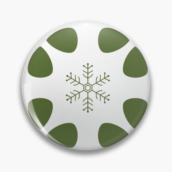 Item preview, Nordic floral and snowflake seamless pattern in olive green designed and sold by Longsilp.