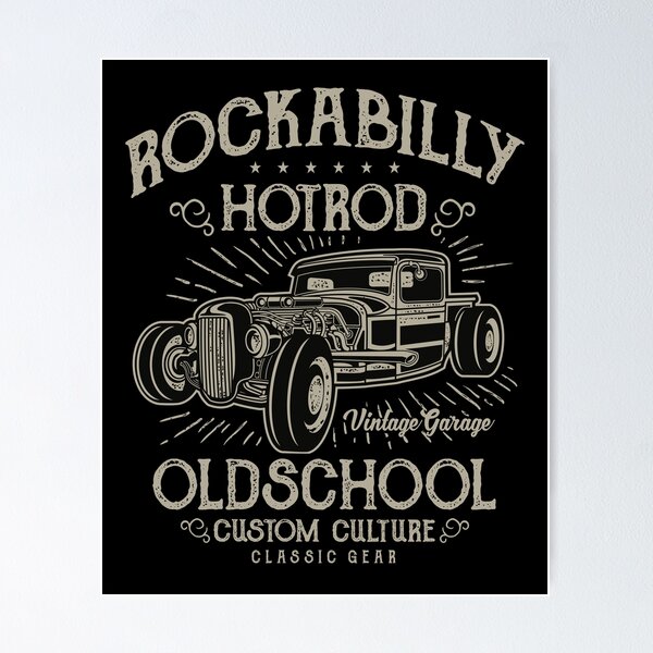 Artikelvorschau, Hotrod 50s alte Autos Rockabilly entworfen und verkauft von MemphisCenter.