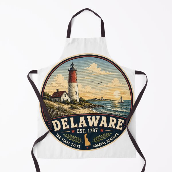 Item preview, Delaware Retro State Badge – Vintage Travel Graphic designed and sold by Mac Sketches.